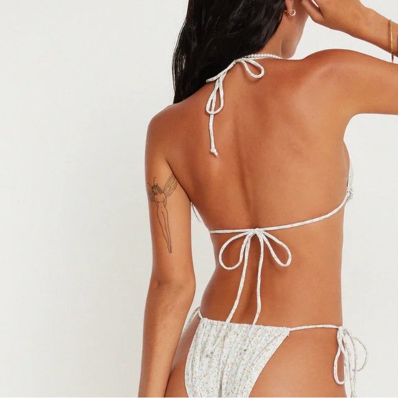 Motel Rocks Floral Ruffle Bikini Top - Picture 2 of 3